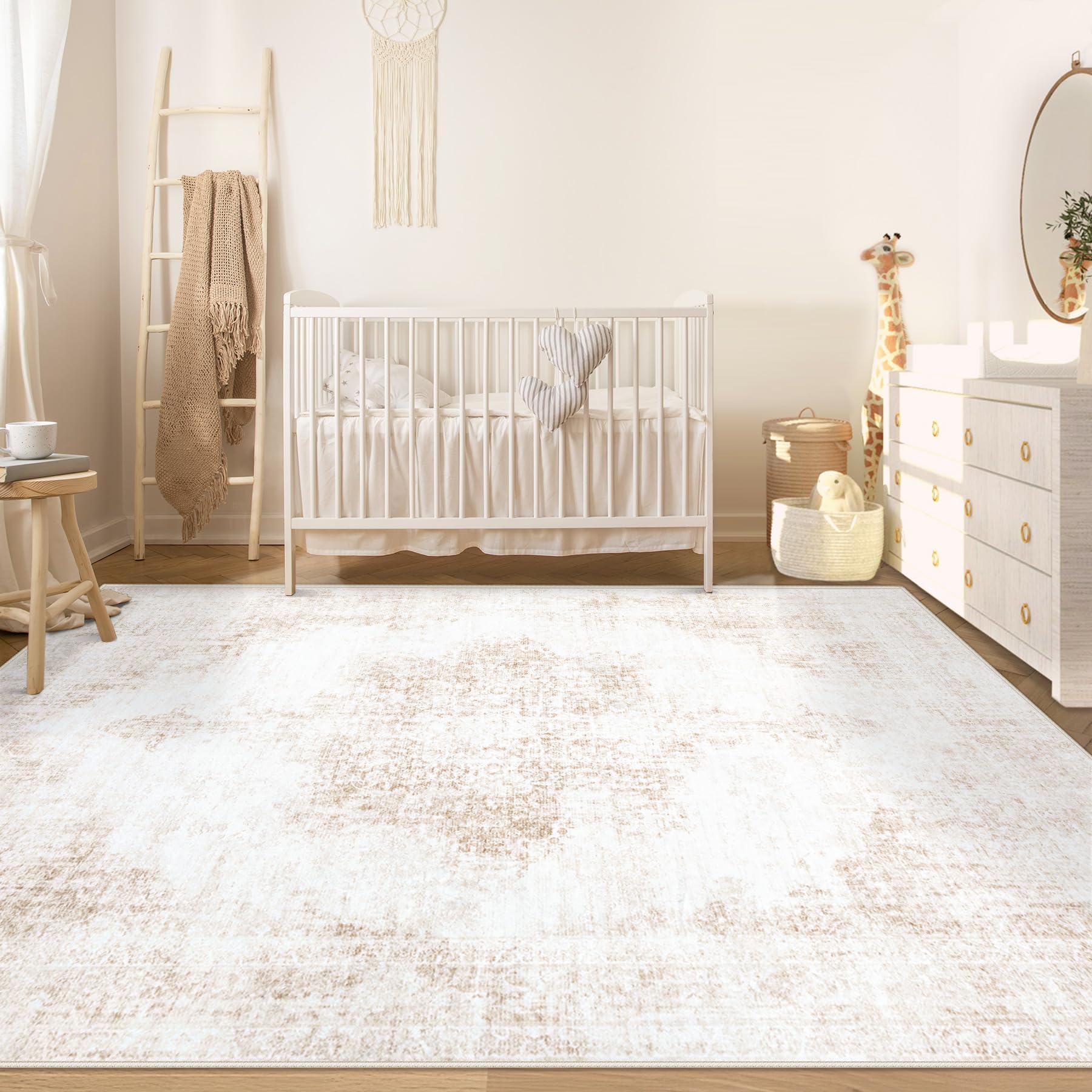 Amazon.com: Area Rug 6x9 Vintage Rug: Washable Living Room Rugs